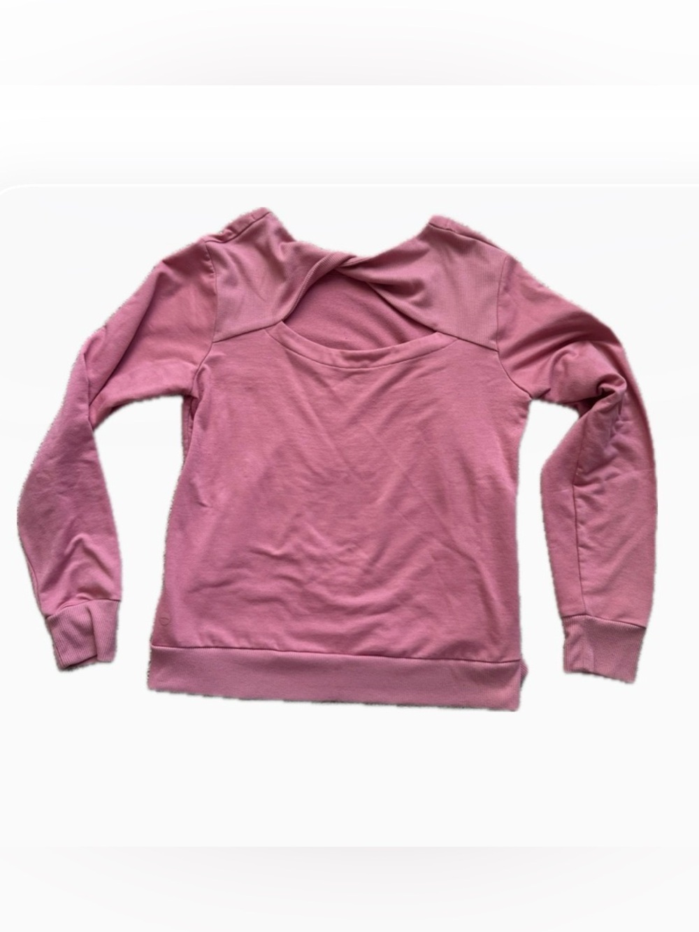 Avia Soft Pink Women’s Twist Back Pullover Sweatshirt